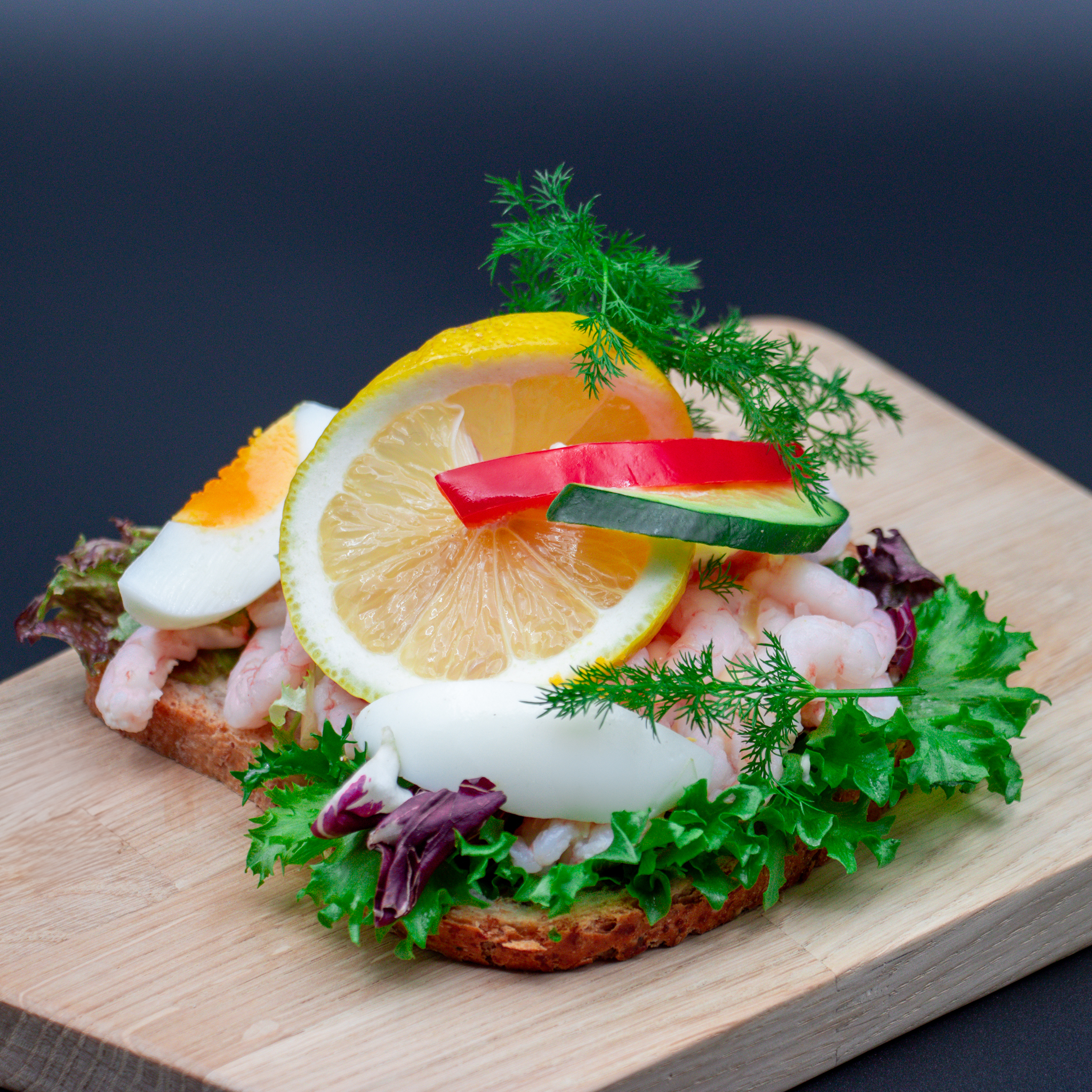 Smørbrød reker og egg (2)
